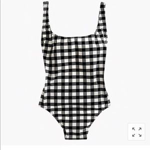 J. Crew Gingham One Piece Bathing Suit